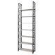 P&oacute;łka metalowa Loft Detale X-230b-2, Сосна лофт біла, Czarny, 18