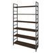 P&oacute;łka metalowa Loft Detale M-191b-2, Венге вінтаж, Czarny, 18