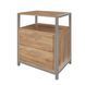 Szafka stacjonarna w biurze Loft Detale V-550-4-3 w ramie, Дуб крафт золотий, Szary