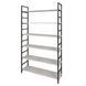 P&oacute;łka metalowa Loft Detale M-191b-2, Сосна лофт біла, Czarny, 18