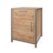 Szafka stacjonarna w biurze Loft Detale V-550-2-3 w ramie, Дуб крафт золотий, Szary