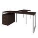 Loft Szczeg&oacute;ły Biurko gabinetowe LB180 z odprawą, Венге магія, 18, Szary