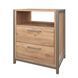 Szafka stacjonarna w gabinecie Loft Detale V-550-4-2 w ramie, Дуб крафт золотий, Szary