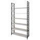 P&oacute;łka metalowa Loft Detale X-191b-2, Сосна лофт біла, Czarny, 18