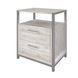 Szafka stacjonarna w biurze Loft Detale V-550-4-3 w ramie, Сосна лофт біла, Szary