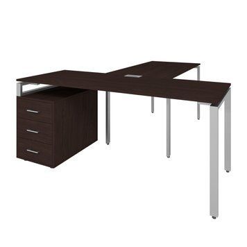 Офісний письмовий стіл керівника Loft Details LMB180 з брифінгом Венге магія 1101329 фото