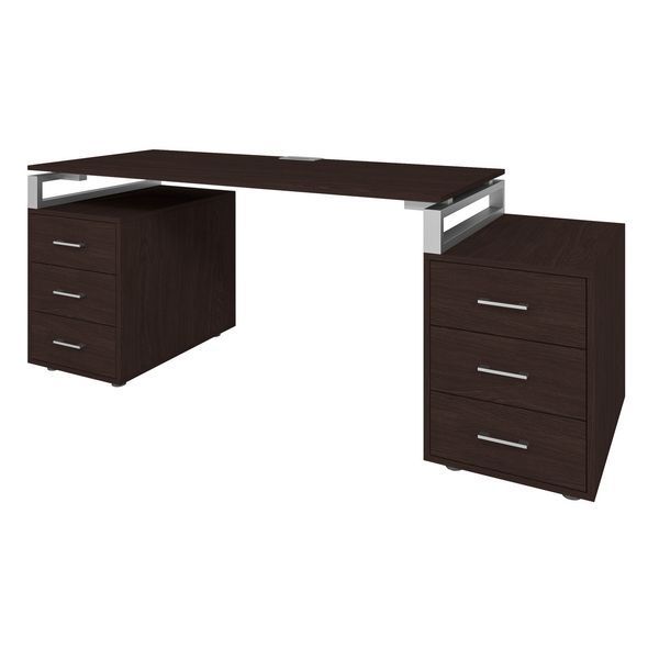 Офісний письмовий стіл керівника Loft Details LL200 Венге магія 138112 фото