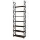 P&oacute;łka metalowa Loft Detale X-230b-2, Венге вінтаж, Czarny, 18